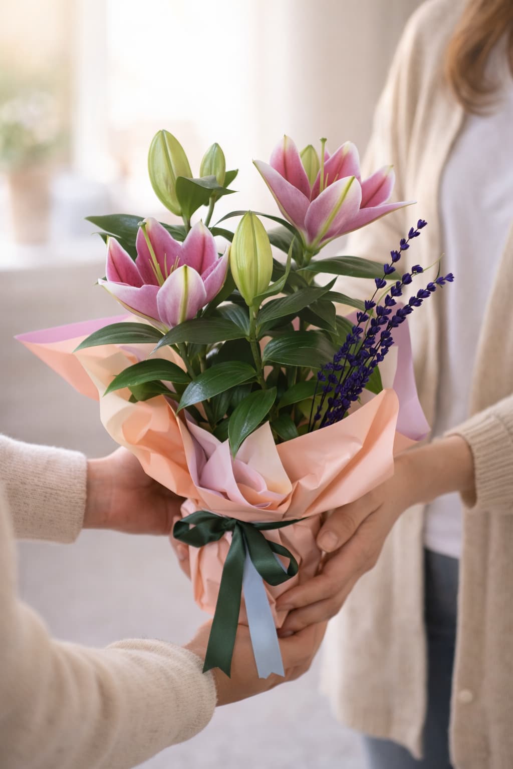 Pembe Zarafet - Kokulu Saksı Lilyum